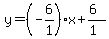 y=%28-6%2F1%29x%2B%286%29%2F%281%29