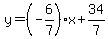 y=%28-6%2F7%29x%2B34%2F7