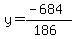 y=%28-684%29%2F%28186%29