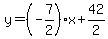 y=%28-7%2F2%29%2Ax%2B42%2F2