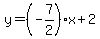 y=%28-7%2F2%29x%2B2