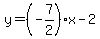 y=%28-7%2F2%29x-2