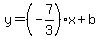 y=%28-7%2F3%29x%2Bb
