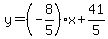 y=%28-8%2F5%29x%2B41%2F5