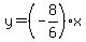 y=%28-8%2F6%29x