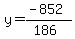 y=%28-852%29%2F%28186%29