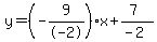 y=%28-9%2F-2%29x%2B%287%29%2F%28-2%29