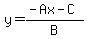 y=%28-Ax-C%29%2FB