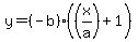 y=%28-b%29%28%28x%2Fa%29%2B1%29