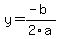 y=%28-b%29%2F2a