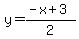 y=%28-x%2B3%29%2F2
