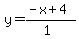 y=%28-x%2B4%29%2F%281%29