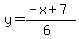 y=%28-x%2B7%29%2F%286%29