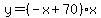 y=%28-x%2B70%29x