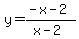 y=%28-x-2%29%2F%28x-2%29