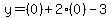 y=%280%29%2B2%280%29-3