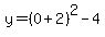 y=%280%2B2%29%5E2-4