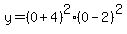 y=%280%2B4%29%5E2%280-2%29%5E2