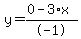 y=%280-3%2Ax%29%2F-1