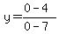 y=%280-4%29%2F%280-7%29