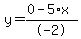 y=%280-5%2Ax%29%2F-2