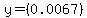 y=%280.0067%29