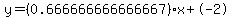 y=%280.666666666666667%29x%2B-2