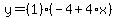y=%281%29%28-4%2B4%2Ax%29