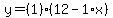 y=%281%29%2812-1%2Ax%29