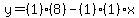 y=%281%29%288%29-%281%29%281%29x%29