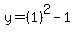 y=%281%29%5E2-1