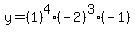 y=%281%29%5E4%28-2%29%5E3+%28-1%29