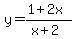 y=%281%2B2x%29%2F%28x%2B2%29