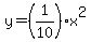 y=%281%2F10%29x%5E2
