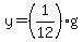 y=%281%2F12%29g
