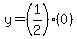 y=%281%2F2%29%280%29