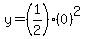 y=%281%2F2%29%280%29%5E2