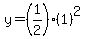 y=%281%2F2%29%281%29%5E2