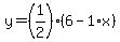 y=%281%2F2%29%286-1%2Ax%29