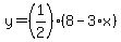 y=%281%2F2%29%288-3%2Ax%29