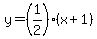 y=%281%2F2%29%28x%2B1%29