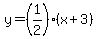 y=%281%2F2%29%28x%2B3%29
