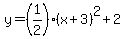 y=%281%2F2%29%28x%2B3%29%5E2%2B2