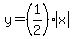 y=%281%2F2%29abs%28x%29