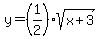 y=%281%2F2%29sqrt%28x+%2B+3%29