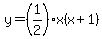 y=%281%2F2%29x%28x%2B1%29