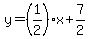 y=%281%2F2%29x%2B7%2F2
