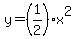 y=%281%2F2%29x%5E2