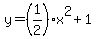 y=%281%2F2%29x%5E2%2B1