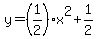y=%281%2F2%29x%5E2%2B1%2F2